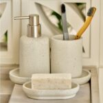 몬도홈 샌드스톤 4종 칫솔꽂이