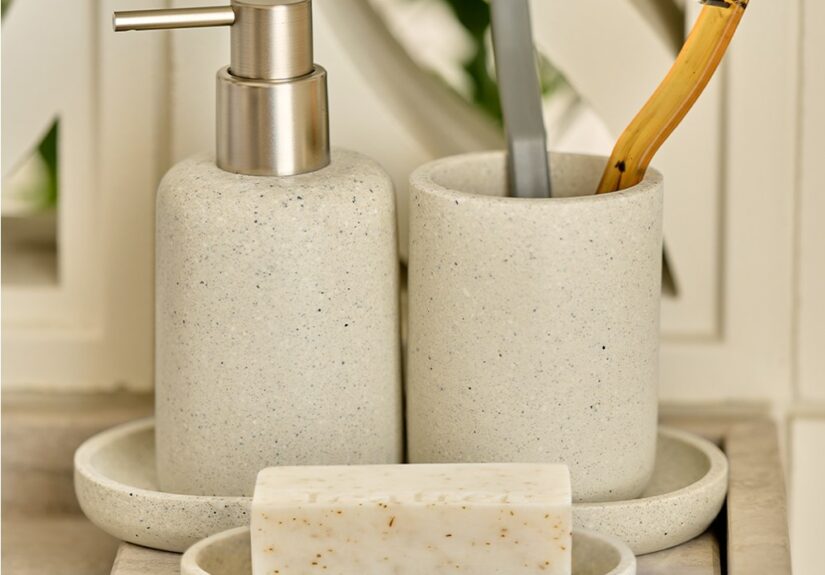 몬도홈 샌드스톤 4종 칫솔꽂이