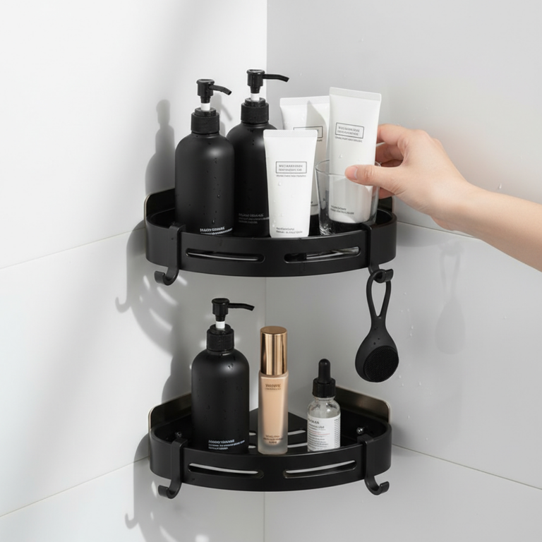 한평한뼘 블랙 무타공 선반